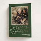 "cotillion" - Holiday Cards in Evergreen by Megan Davis - Folded Card