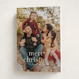 "Quartz" - Holiday Cards in Blizzard by Wildfield Paper Co - Folded Card