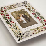 "Abundance" - Holiday Cards in Putty by Meagan Christensen - Detail