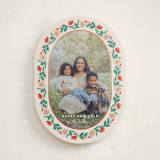 "Laurel Edge" - Holiday Cards in Eggnog by Amy Kross - Front