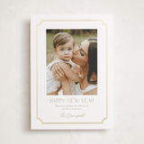 "Holiday Elegance" - Holiday Cards in Snow by Yaling Hou Suzuki - Front