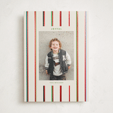 "Colorful Stripes" - Holiday Cards in Champagne by Baumbirdy - Front