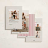 "Colorful Stripes" - Holiday Cards in Champagne by Baumbirdy - Back of Card Options