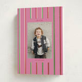 "Colorful Stripes" - Holiday Cards in Peony by Baumbirdy - Folded Card
