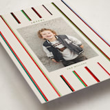 "Colorful Stripes" - Holiday Cards in Champagne by Baumbirdy - Detail