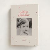 "dainty dots" - Holiday Cards in Cherry by Ellen Schlegelmilch - Folded Card