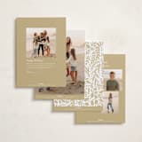 "Gilded Forest" - Holiday Cards in Buttercream by Alethea and Ruth - Back of Card Options