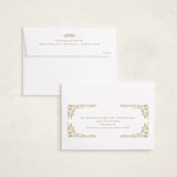 "Gilded Forest" - Holiday Cards in Buttercream by Alethea and Ruth - FREE Recipient Addressing