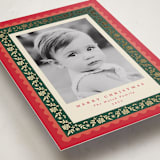 "Folkloric" - Holiday Cards in Holly Berry by Olivia Raufman - Detail