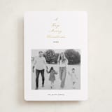 "Scripted Tree" - Holiday Cards in Snow by Ashley Iwafuchi - Front