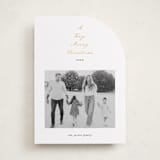 "Scripted Tree" - Holiday Cards in Snow by Ashley Iwafuchi - Front