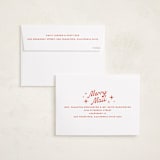 "Nostalgia" - Holiday Cards in Candy Cane by Ekko Studio - FREE Recipient Addressing