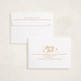 "Nostalgia" - Holiday Cards in Butterscotch by Ekko Studio - FREE Recipient Addressing