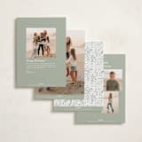 "New Adventure XO's" - Holiday Cards in Winter by Alethea and Ruth - Back of Card Options