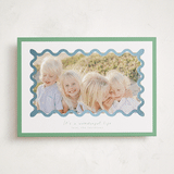 "Party Squiggle" - Holiday Cards in Spearmint by Blustery August - Front