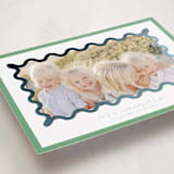"Party Squiggle" - Holiday Cards in Spearmint by Blustery August - Detail
