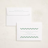 "Party Squiggle" - Holiday Cards in Spearmint by Blustery August - FREE Recipient Addressing