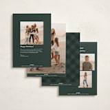 "bright+merry" - Holiday Cards in Evergreen by Carolyn Nicks - Back of Card Options
