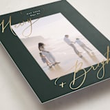 "bright+merry" - Holiday Cards in Evergreen by Carolyn Nicks - Detail