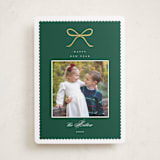 "Scallop Bow" - Holiday Cards in Pine by Emily Betts - Front