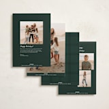 "side greeting" - Holiday Cards in Evergreen by Carolyn Nicks - Back of Card Options