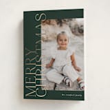 "side greeting" - Holiday Cards in Evergreen by Carolyn Nicks - Folded Card