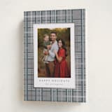 "Plaid Shimmer" - Holiday Cards in Frost by Kristie Kern - Folded Card