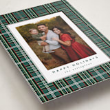 "Plaid Shimmer" - Holiday Cards in Balsam by Kristie Kern - Detail