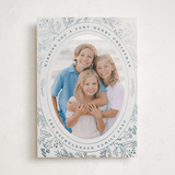 "Engraved Floral" - Holiday Cards in Frost by Baumbirdy - Front