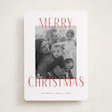 "Merry Statement" - Holiday Cards in Peppermint by Kacey Kendrick Wagner - Front