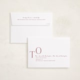 "Joy Border" - Holiday Cards in Poinsettia by Brianne Larsen - FREE Recipient Addressing