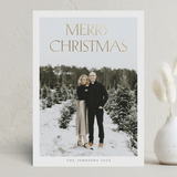 "Merry & Classic" - Holiday Cards in Cloud by Nicole Walsh - Front