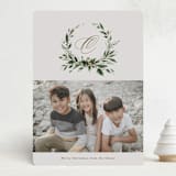 "Rustic Wreath" - Holiday Cards in Vintage by Kate Ahn - Front