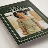 "Classic" - Holiday Cards in Evergreen by Nicole Walsh - Detail