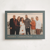 "Engraved Holiday" - Holiday Cards in Fern by Chris Griffith - Front