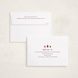 "Modern details" - Holiday Cards in Poinsettia by Stacey Meacham - FREE Recipient Addressing