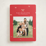 "Bow-tied" - Holiday Cards in Cardinal by Melanie Kosuge - Front
