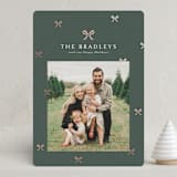 "Bow-tied" - Holiday Cards in Evergreen by Melanie Kosuge - Front