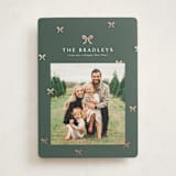 "Bow-tied" - Holiday Cards in Evergreen by Melanie Kosuge - Front