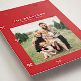 "Bow-tied" - Holiday Cards in Cardinal by Melanie Kosuge - Detail
