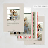 "Tiny Scallop" - Holiday Cards in Snow by Jackie Crawford - Back of Card Options