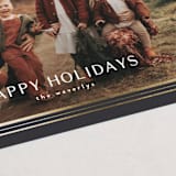 "Elegant Geometric Frame" - Holiday Cards in Noir by Stacey Meacham - Detail