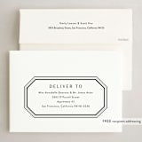 "Elegant Geometric Frame" - Holiday Cards in Noir by Stacey Meacham - FREE Recipient Addressing