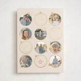 "Gilded ornaments" - Holiday Cards in Berry by Teju Reval - Front