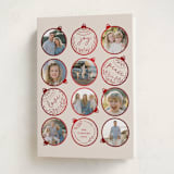 "Gilded ornaments" - Holiday Cards in Berry by Teju Reval - Folded Card