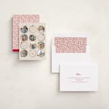 "Gilded ornaments" - Holiday Cards in Berry by Teju Reval - Assembled