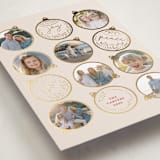 "Gilded ornaments" - Holiday Cards in Berry by Teju Reval - Detail