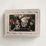 "Gilt Greens" - Holiday Cards in Marshmallow by Laura Hankins - Folded Card