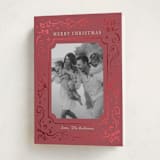 "Holly whirl" - Holiday Cards in Crimson by Cass Loh - Folded Card