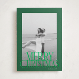 "The Bold Border" - Holiday Cards in Pine by Brianne Larsen - Front